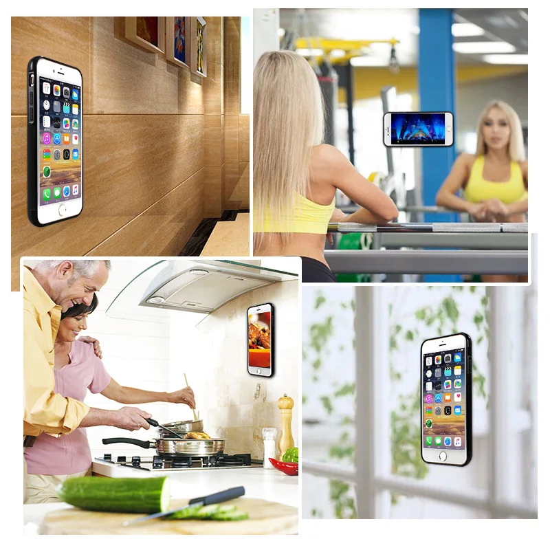 Anti Gravity Phone Bag Case For iPhone 11 Pro XS R X 8 7 6S 6 12 S9 13 Note 9 8 TPU Magical Nano Suction Cover Adsorbed Car Case