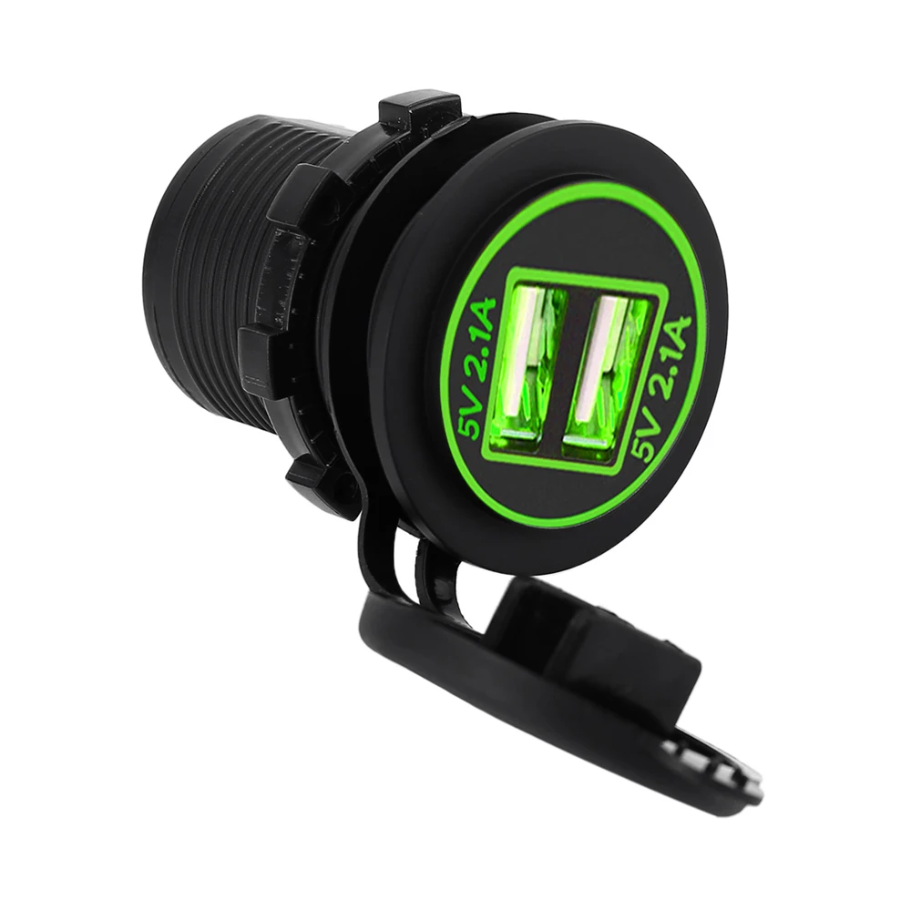 Автомобильный прикуриватель с двумя USB портами адаптер для зарядного устройства