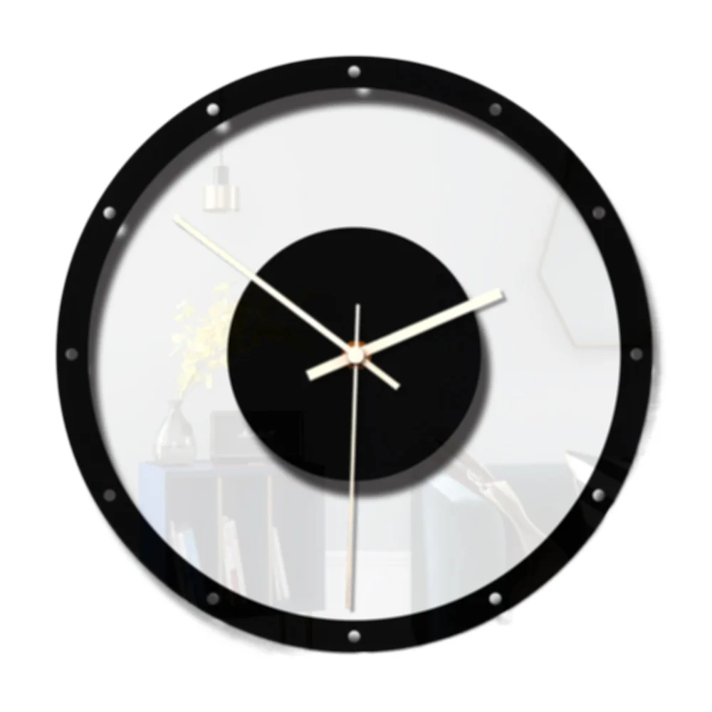 

Роскошные Настенные часы 3D в скандинавском стиле, бесшумные кухонные настенные часы, современный креативный черный декоративный подарок д...