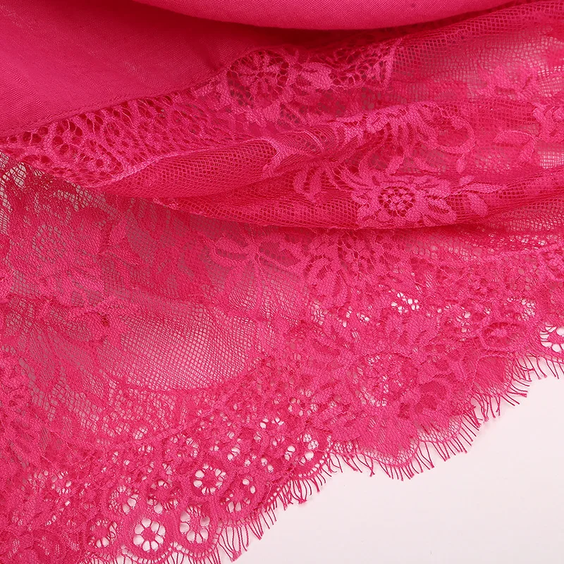 VISNXGI модный мусульманский шарф женские кружевные шали с кисточками хиджаб