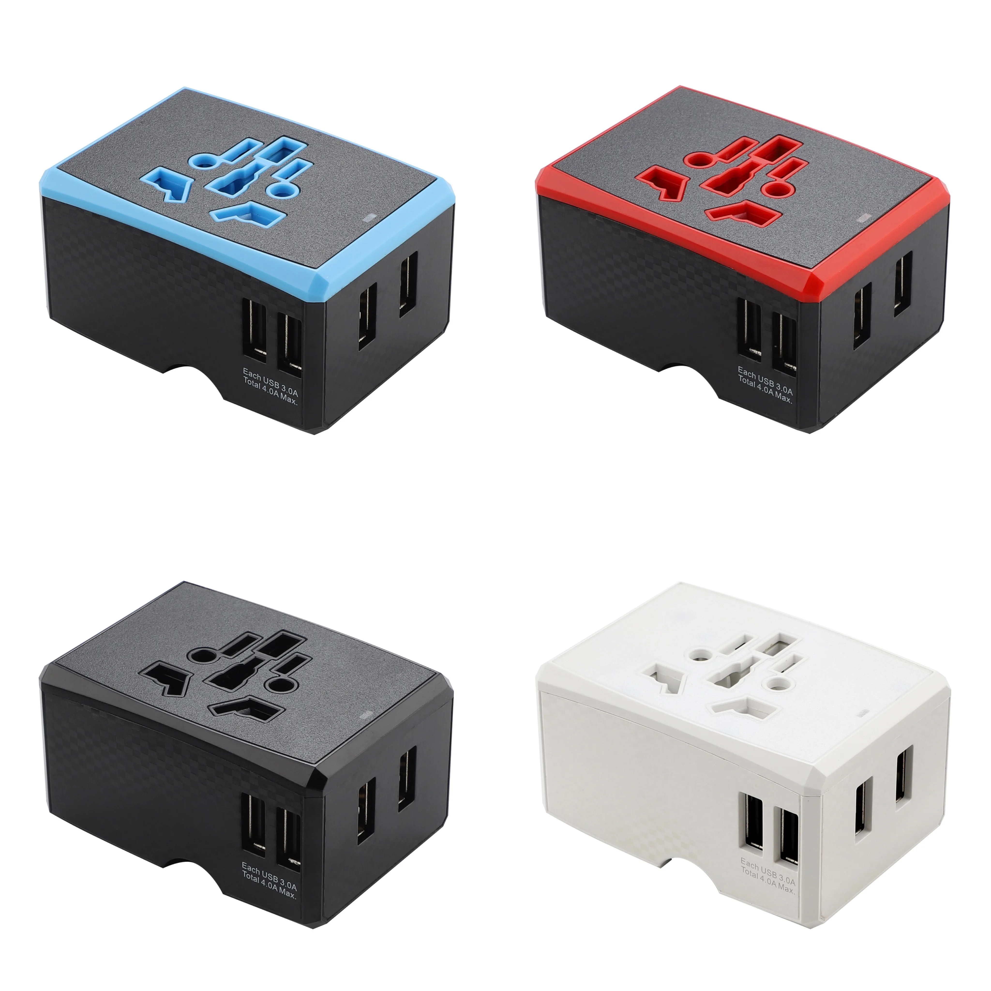 

Safe Travel Adapter International Universal Plugs Sockets Converter Power Charger USB Type C PD 20w QC 3.0 For US AUS EU UK