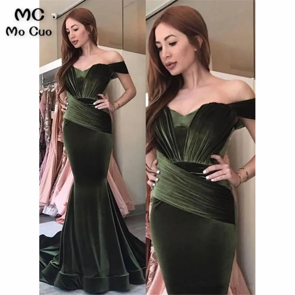 2019 длинное вечернее платье с открытыми плечами для выпускного вечера