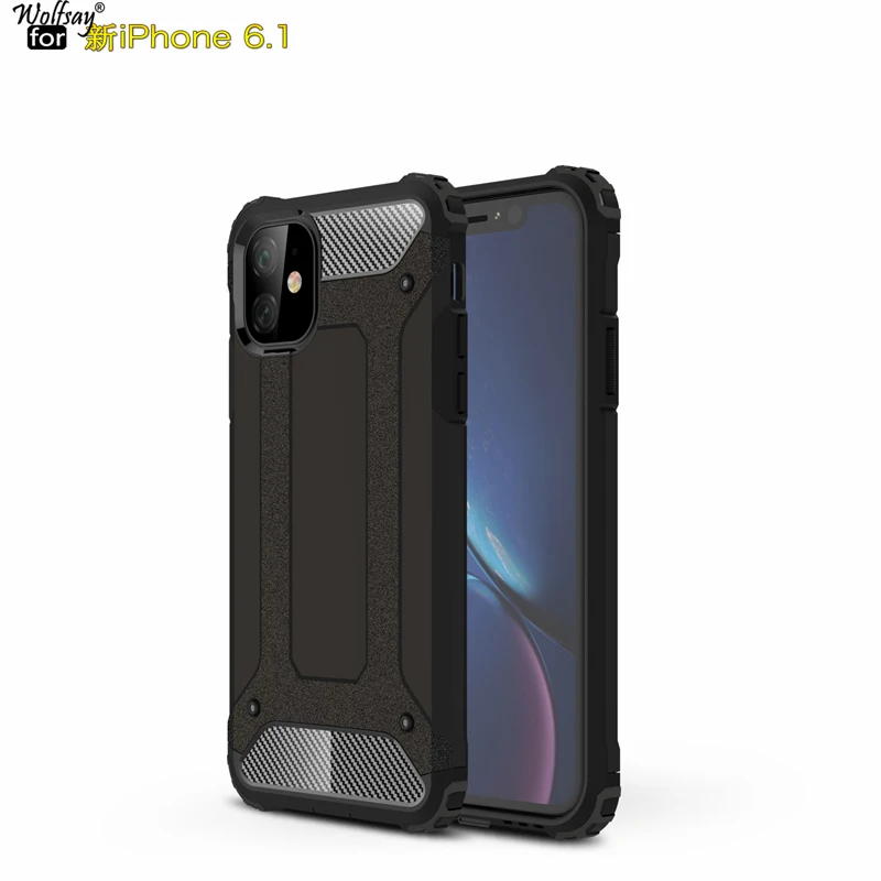 

Чехол для iPhone 11 2019, прочный армированный чехол из ТПУ и поликарбоната для Apple iPhone 11 2019, чехол, деловые чехлы для телефонов iPhone 11 6,1 дюйма