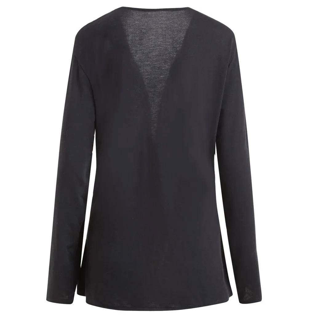 Женское теплое пальто с длинным рукавом черно белое клетчатое Стеганое кардиган