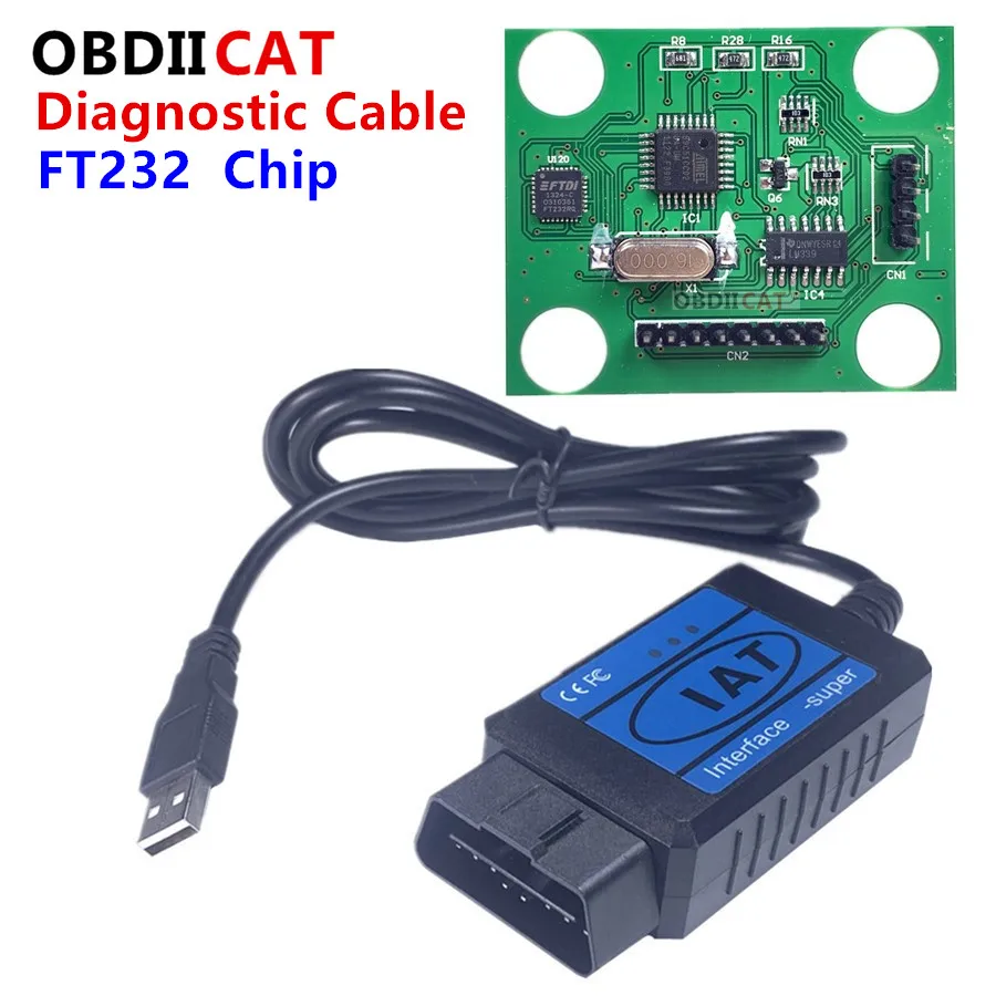 

OBDIICAT Профессиональный сканер инструмент FT232 чип OBD/OBD2 для Fi-at F-Super интерфейс usb для Fi-at/Al-fa Ro-meo/Lan-cia с 3 контактами