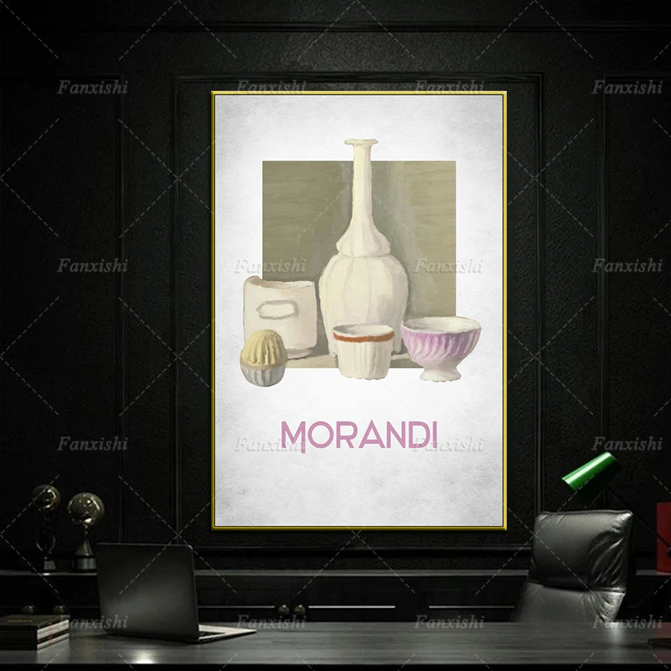

Giorgio Morandi фарфор абстрактная живопись плакаты и принты холст настенное искусство модульные картины для дома гостиной современный декор