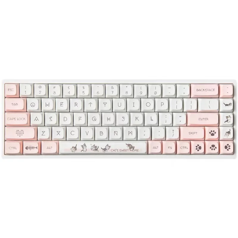 

XDA Miaomiao Keycaps PBT DYE-SUB XDA Profile 137 Keys Keycap For Cherry MX Switch Mechanical Gaming Keyboard GMMK Pro