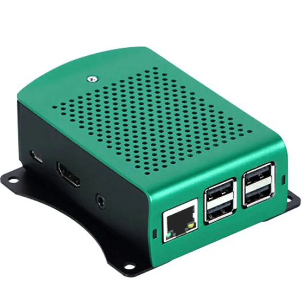 

Raspberry Pi 3 Model B Plus Алюминий серебристого цвета: зеленый, черный чехол металлический корпус RPI 3 Box совместим с Raspberry Pi 3 Model B