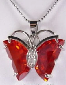 

Подвеска и ожерелье, с красным кубическим цирконием, 18 кристаллов KWGP