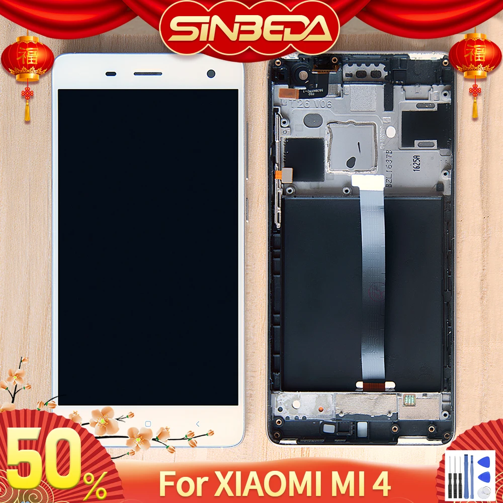 5.0&quot mobile phone LCD For XIAOMI Mi 4 Touch Screen with Frame Mi4 Display Xiaomi Replacement | Мобильные телефоны и