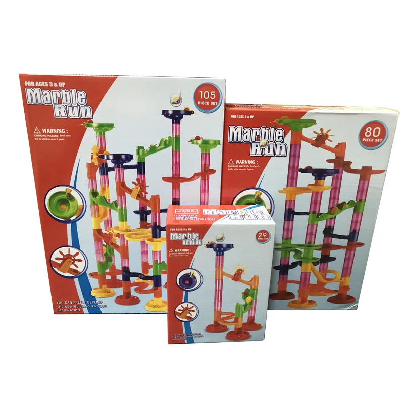 29/105 шт. Набор сделай сам строительство мрамор гоночная трасса строительные блоки