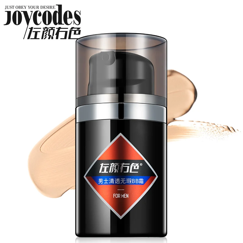 

[2pcs] JOYCODES Men Long Lasting Waterproof BB Cream Wheat Natural Color BB Foundation Cream Base Cushion Makeup Cream 50ml