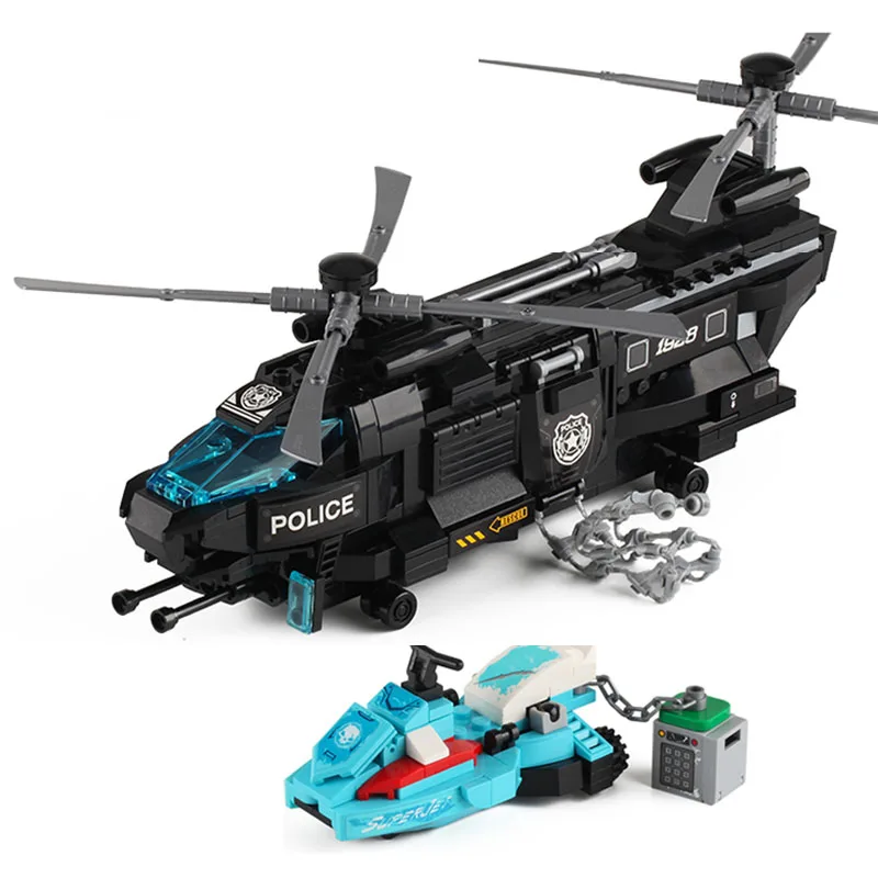 Просвечивающий строительный блок городской недостающий Орел 3 фигурки 473 шт.