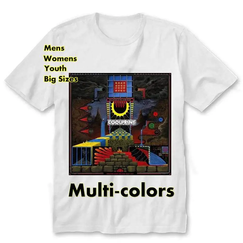 

King Gizzard Polygondwanaland 7 w DMN футболка белые футболки оверсайз мужские модные оригинальные графические футболки