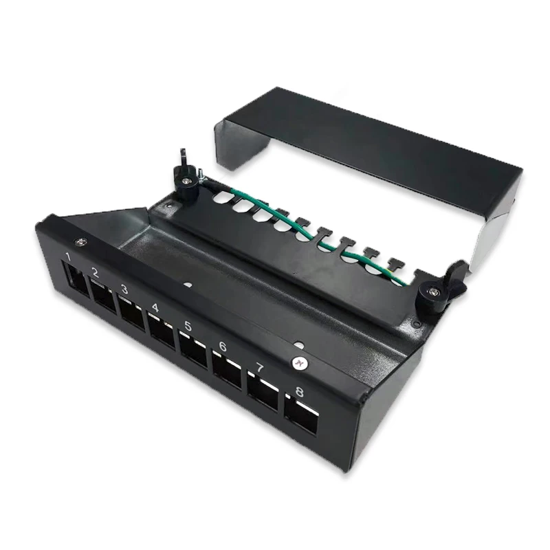8 портов 12 пустая коммутационная панель корпус Keystone экранированный для RJ45 Jack