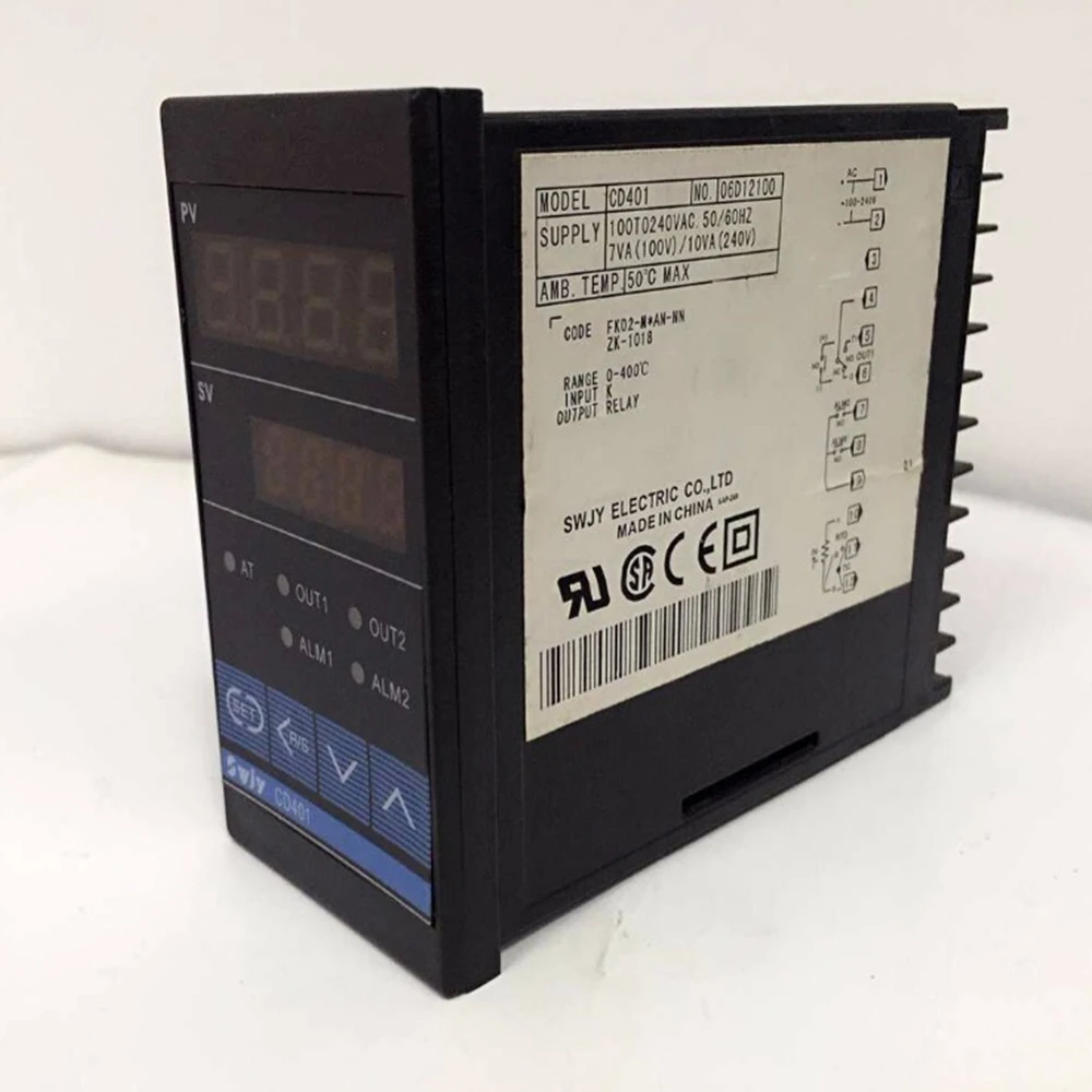 Интеллектуальный цифровой регулятор температуры 380 В Встроенный термостат 96*48*110