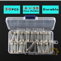 car fuse 630mm for fast blow glass fuse assortment kit 0 5a to 20a 250v 50pcs