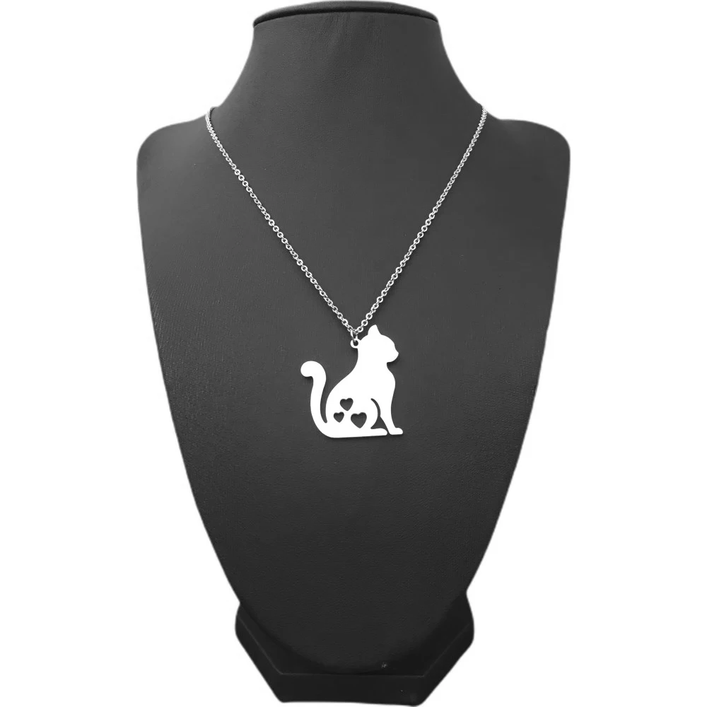 Ожерелье для домашних животных кошки на заказ милые животные полые сердца