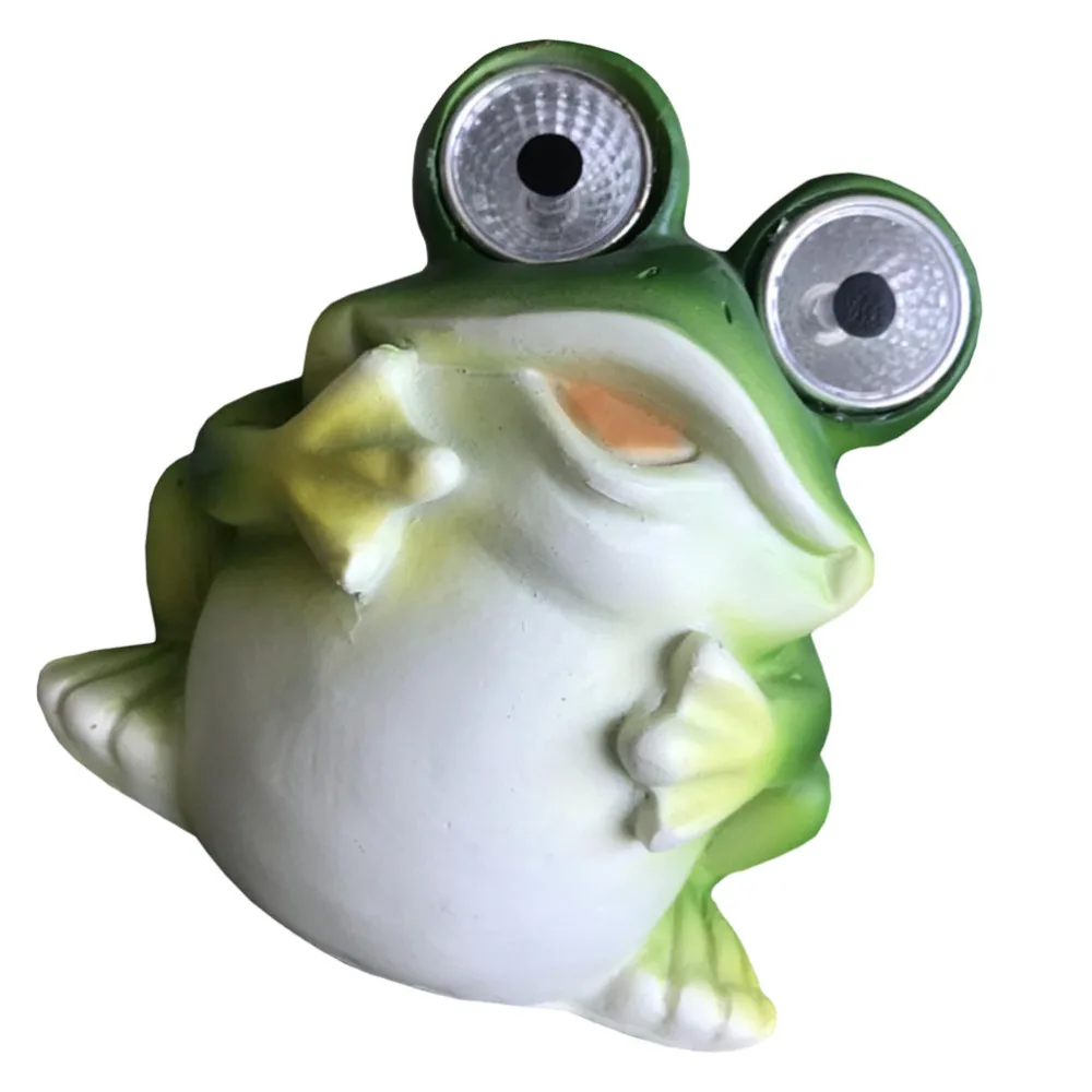 

1Pc Creative Solar Power Garden Decoration Frog-shaped Park Decor Green