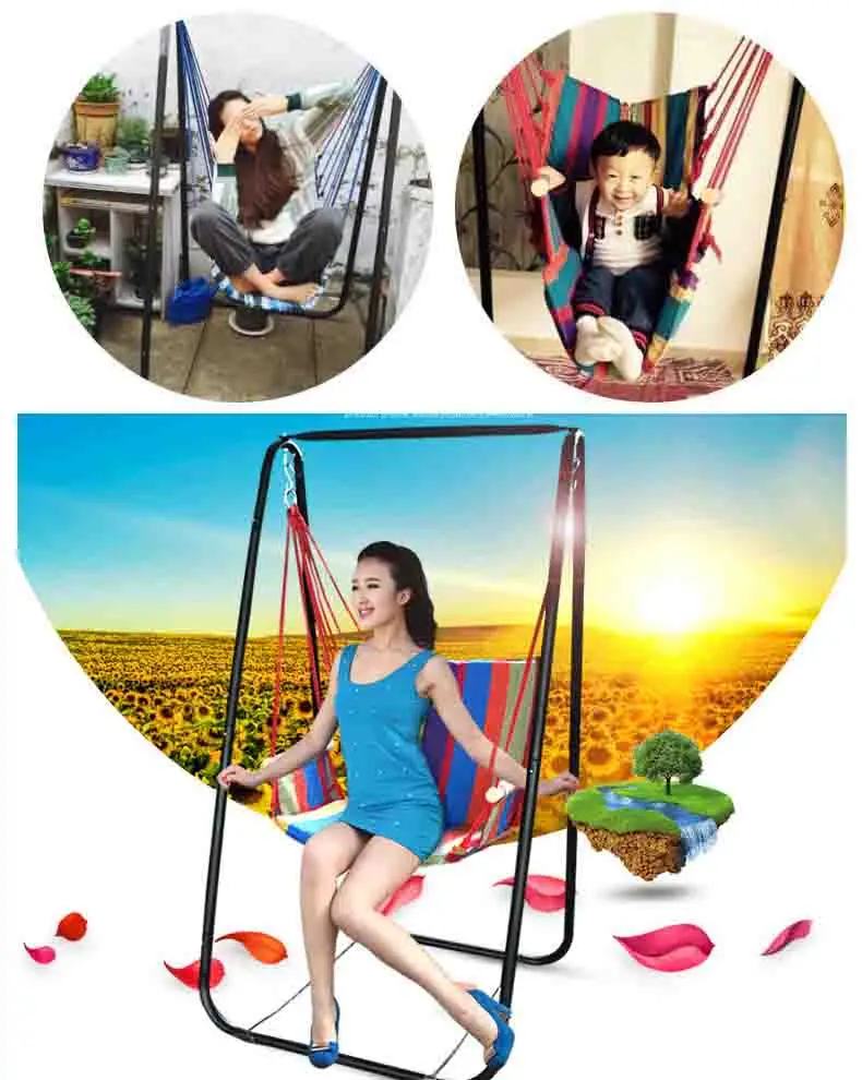 Продажа только гамак стул без кронштейна холст качающаяся люлька открытый