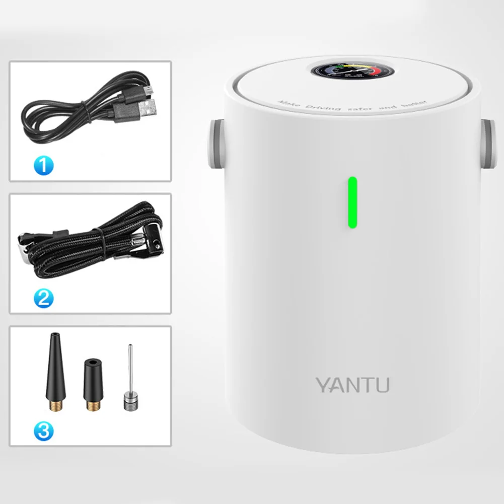 

Handheld Basketballs Electric Mini Portable Car Air Pump Motorcycles Compressor High Pressure Rechargeable Bikes Tire Inflator