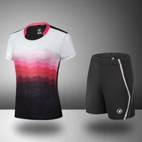 new badminton uniforms for men and women v neck sports quick drying suits t shirt shorts soldiers uniforms tennis uniforms