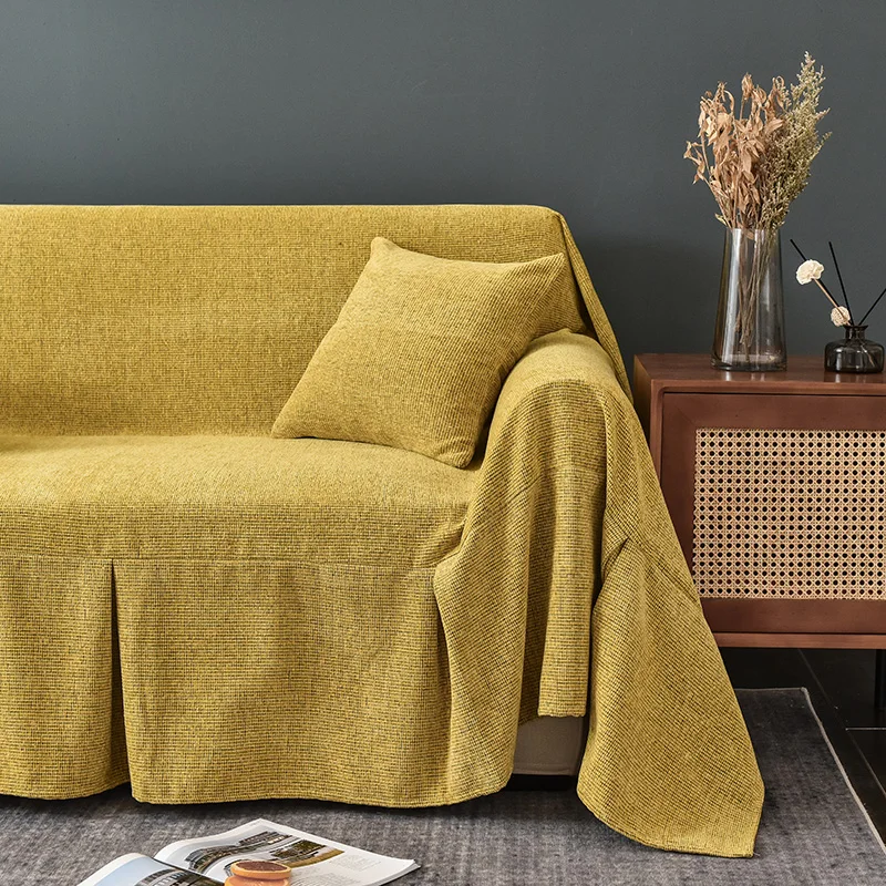 

Modern Simple Sofa Cover Living Room Fabric Thick Four Seasons Universal Removable Sofa Cover Copri Divano Home Textile DB60SF