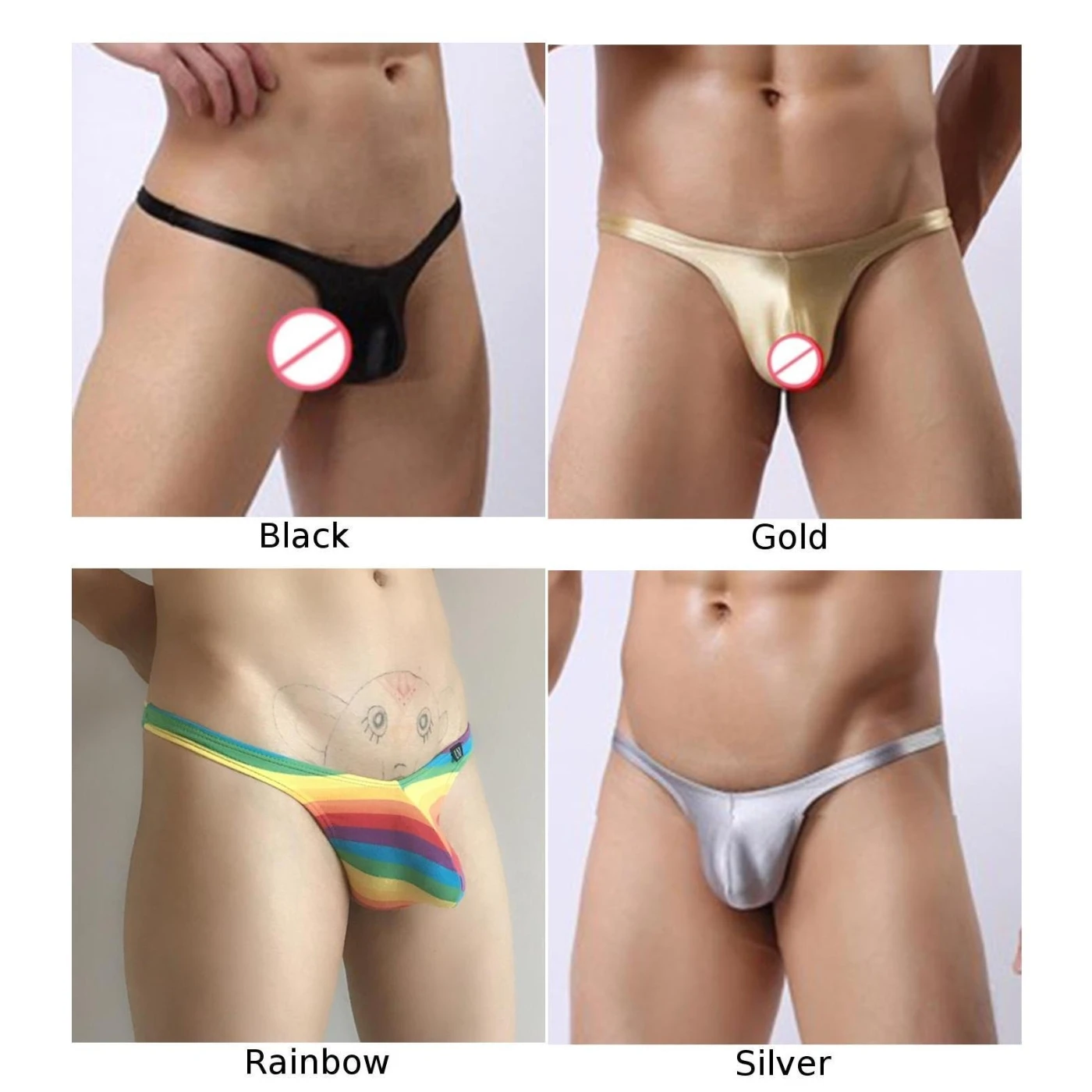 

Panties Briefs Comfy Underwear Soft Men's Sexy Stretchy Thong G-strings