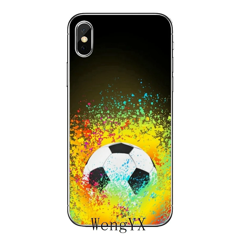 Ретро футбольный мяч для Samsung Galaxy A10 A30 A40 A50 A60 A70 A6s A8 A9s J4 J6 Prime Plus 2018 чехол|Бамперы| |