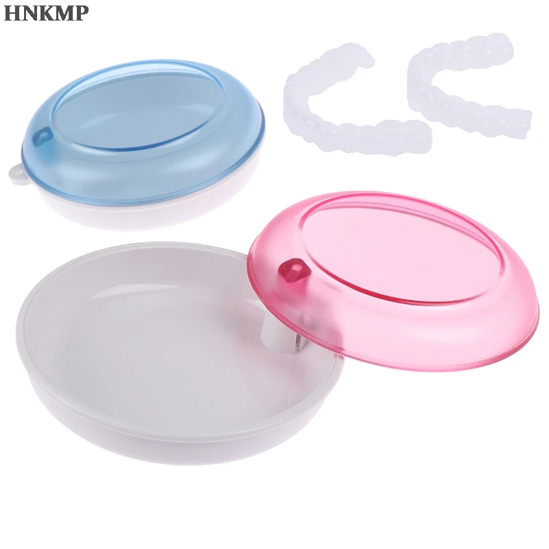 Пластик искусственные накладные зуб Организатор Протез для ванной Box чехол