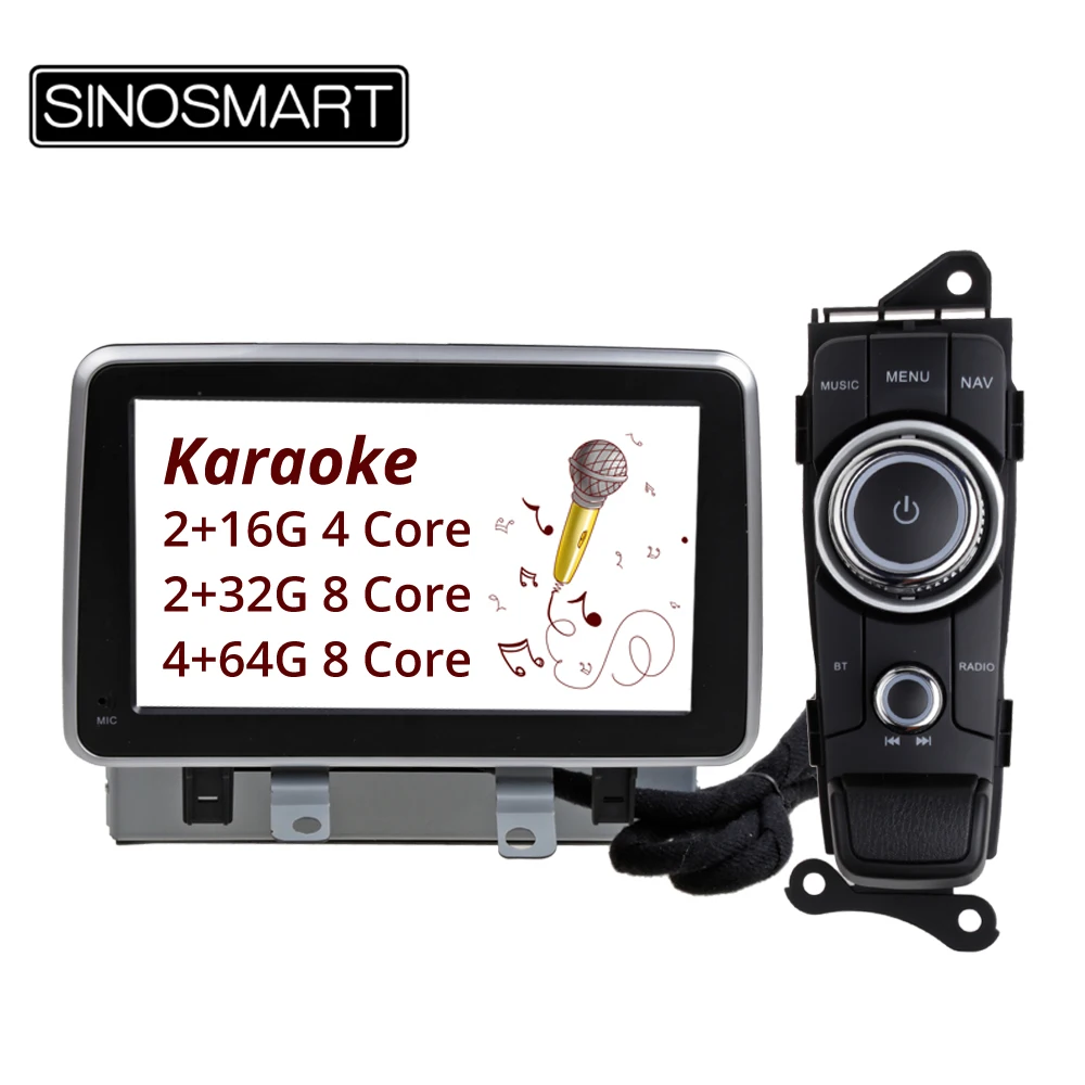 SINOSMART 4/8 Core CPU Автомобильный GPS навигатор для Mazda 2 Toyota Yaris IA 2016 20 CX 3 2015 2017 Canbus работы с