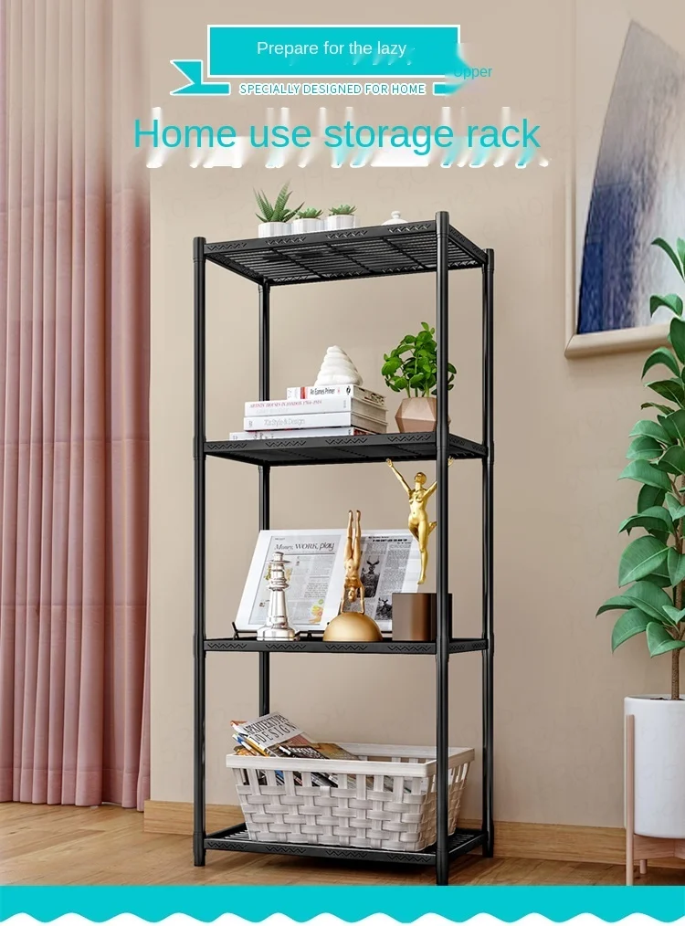

5 Layer Kitchen Storage Rack Assemble Metal Organizer Storage Shelf for Home Kitchen Accessories Storage Space Saving Organizer