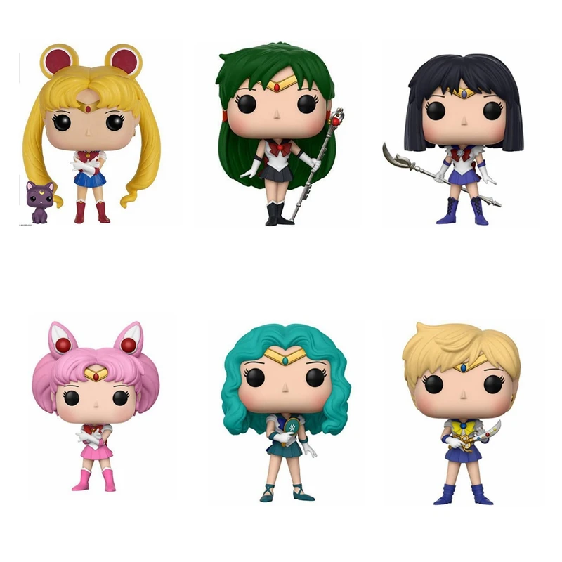 Тематическая фигурка Сейлор Мун и луна статуя персонаж заяц экшн кукла Чиби