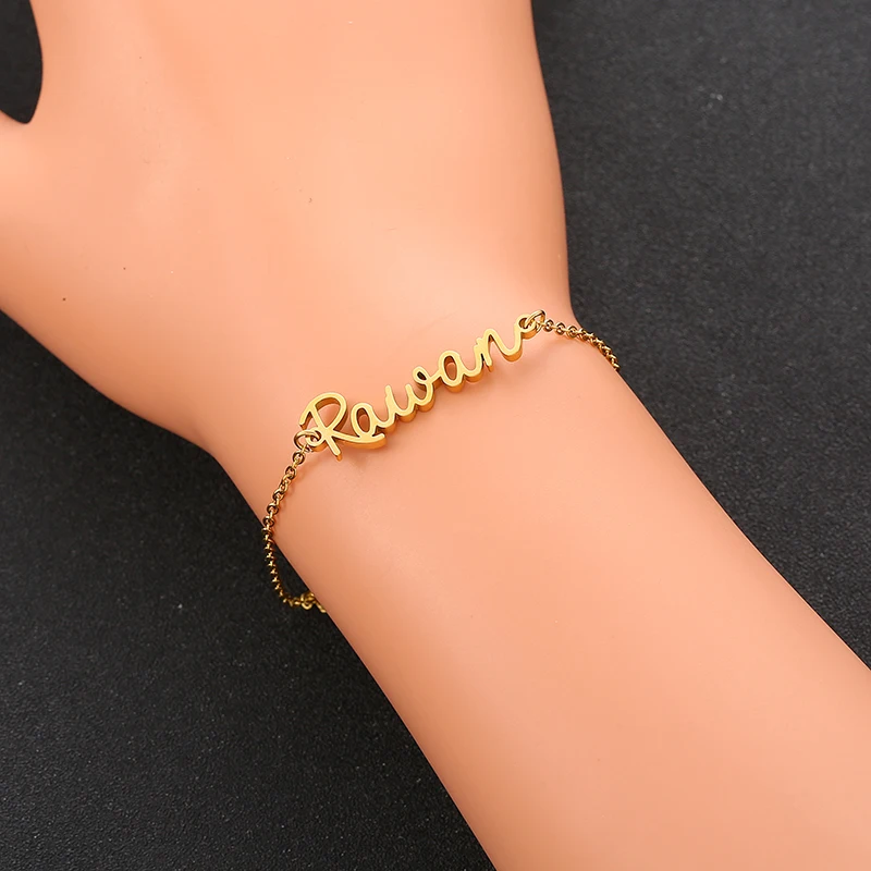 Регулируемый браслет на заказ персонализированный именной ручной работы из