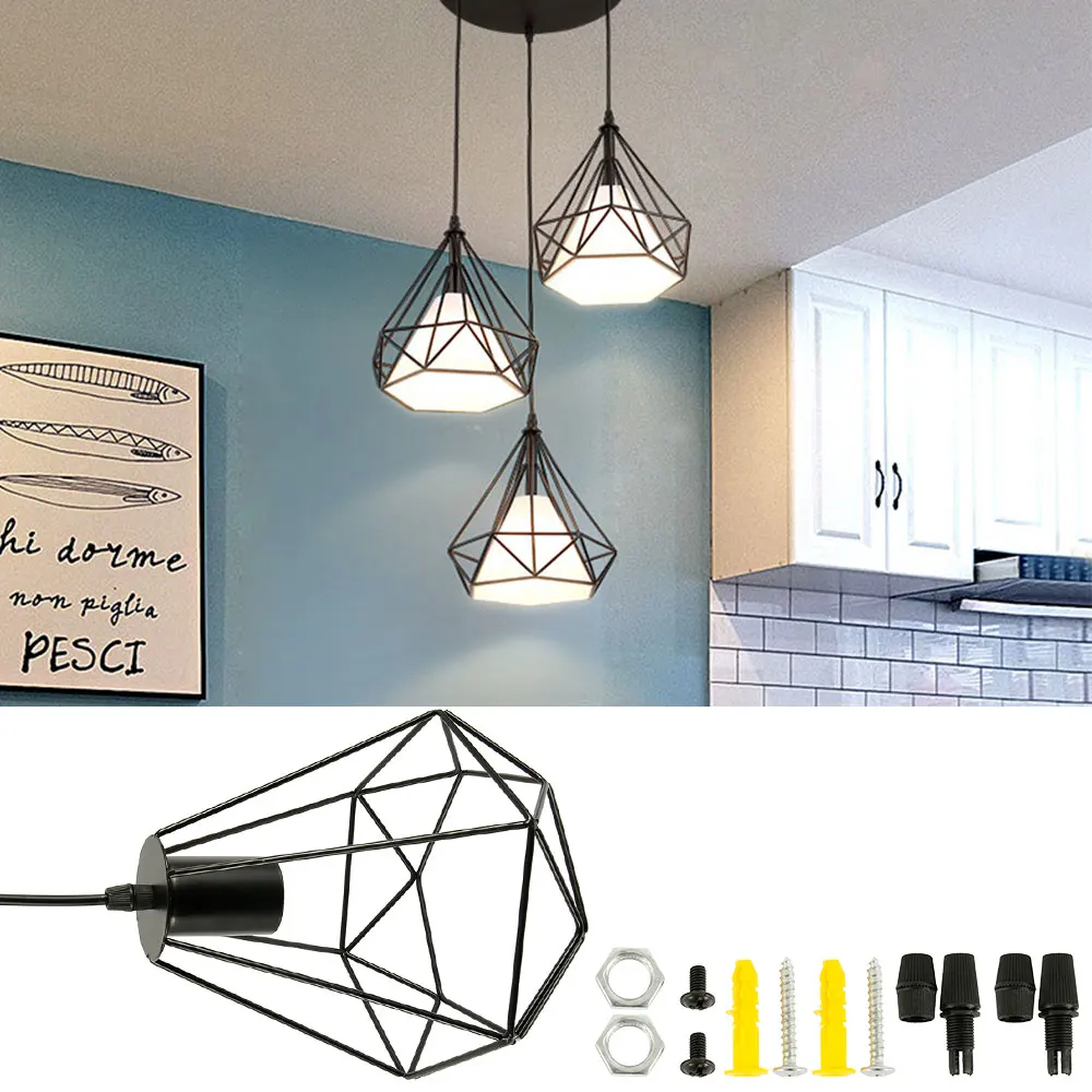 Ретро ресторанная люстра из кованого железа индивидуальная в промышленном стиле