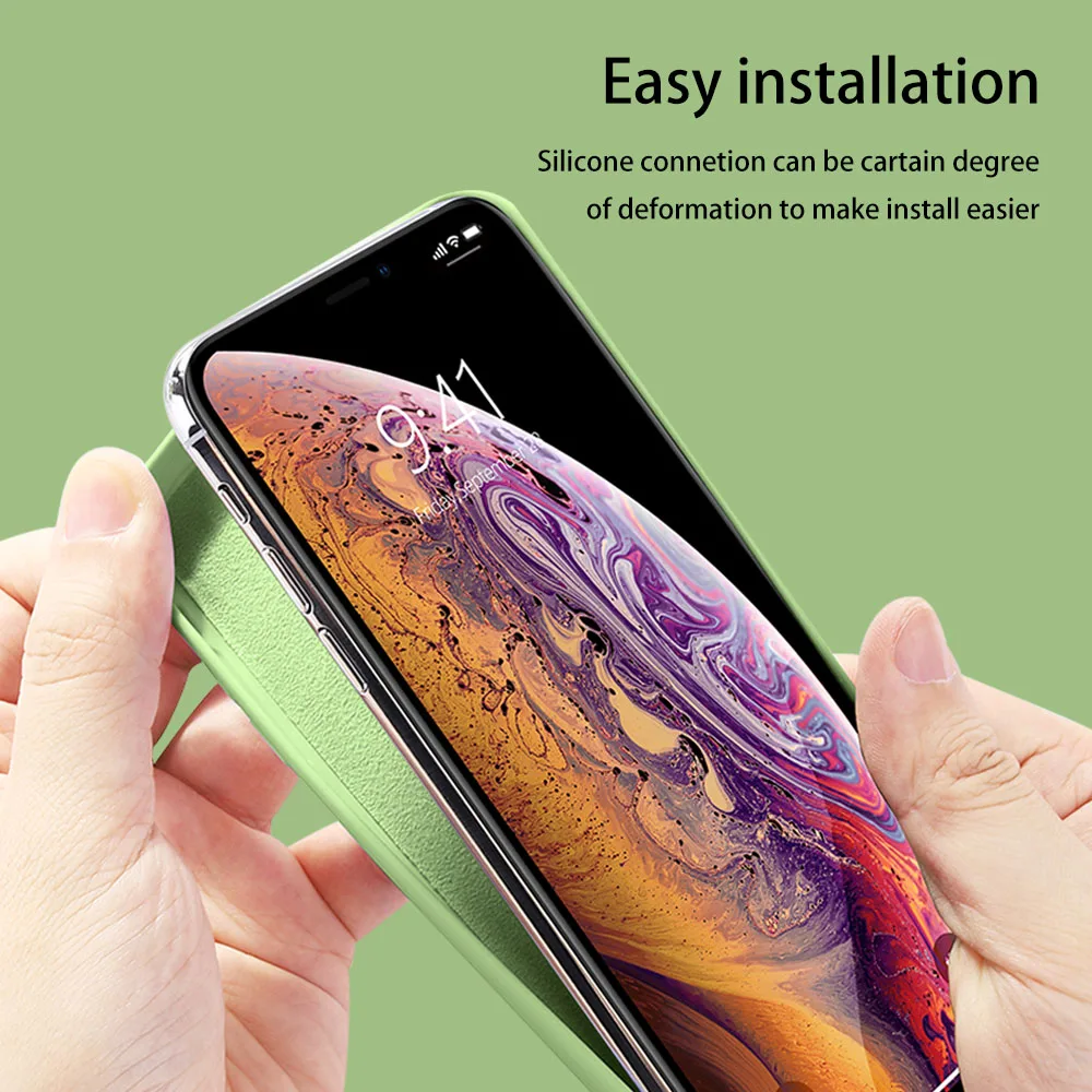 For Apple iPhone 11 Pro Max 5.8 inch 2019 Original Liquid Silicone Phone Case 7 8 6 plus XR XS Back Cover case |