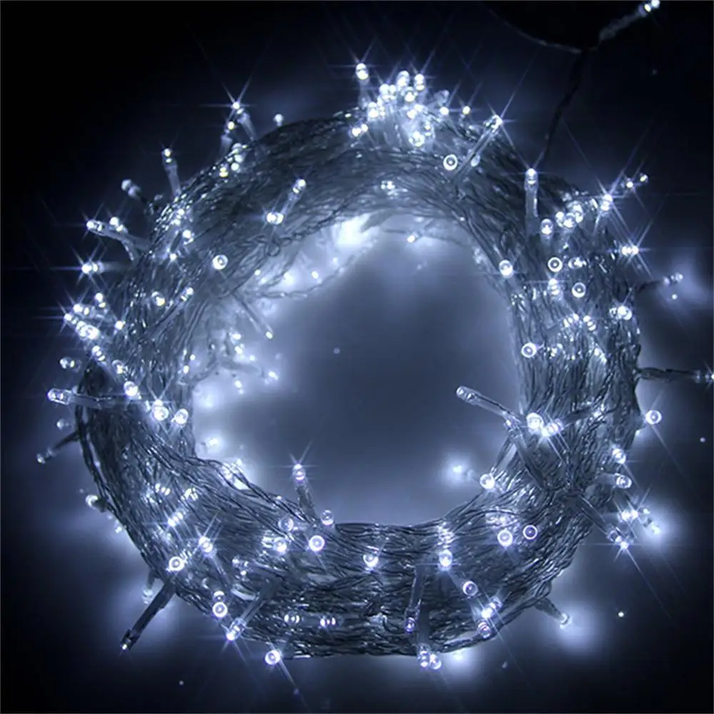 

30M 300 LED White String Fairy Light Indoor Outdoor Garden Party Wedding Xmas