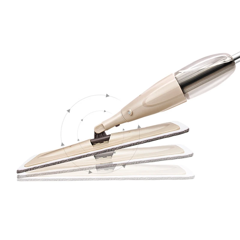 Волшебная швабра с распылителем деревянный пол многоразовыми подушечками из