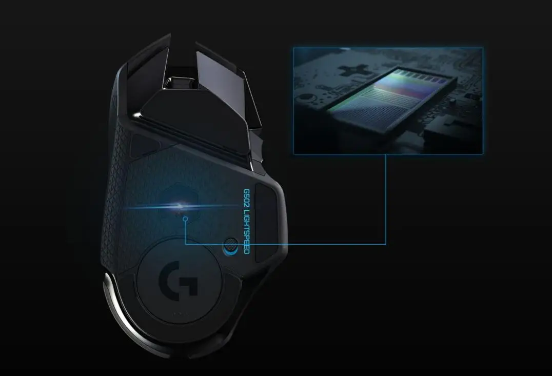 Беспроводная игровая мышь logitech G502 LIGHTSPEED 2,4 ГГц HERO 16000 dpi RGB для Overwatch MMO MOBA mouse Gamer