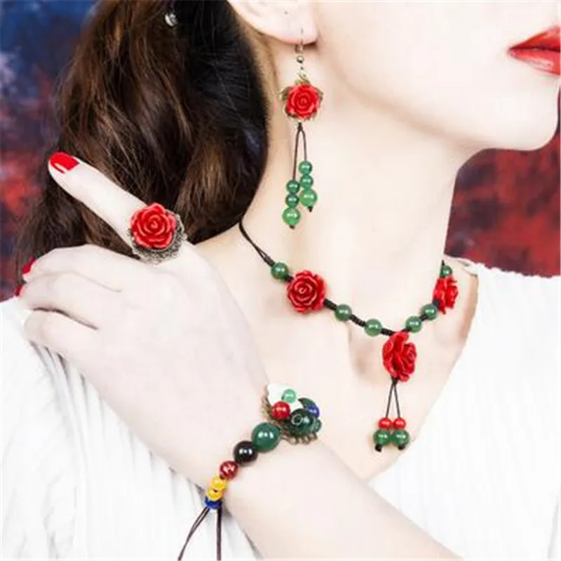 Ожерелье в национальном стиле цепь ключицы атмосферная Подвеска для женщин с