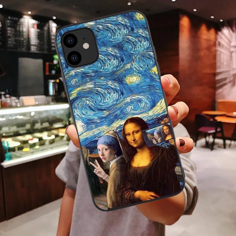 Новый Забавный чехол для iPhone 11 Pro Max 6 6s 7 8 Plus X XR XS телефона с абстрактным искусством