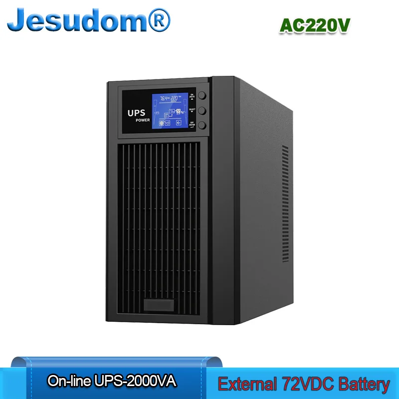 UPS 2000VA 1600W онлайн внешний 72VDC батареи банка для 220AC 50 Гц с немодулированным