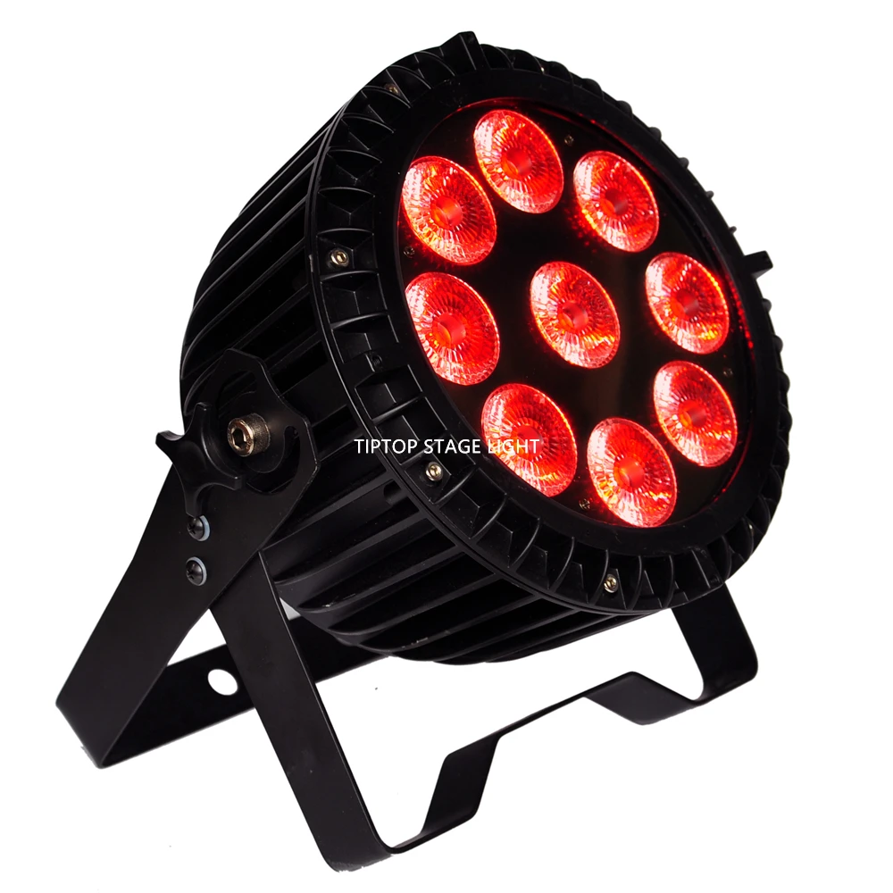 Китай Гуанчжоу Освещение сцены 4xlot RGBWA УФ 6 в 1 9x18W Led Водонепроницаемый Par Банок 200W