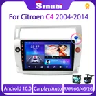 Автомобильный радиоприемник на Android 10 для Citroen C4 C-Triumph C-четыре 2004 - 2011 мультимедийный видеоплеер навигатор GPS 2 Din 4G WIFI RDS DVD