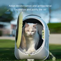 Cold Fog Air Conditioner Out Portable Cat Dog Carrier Bag Trolley Case Multi Breathable Dual-Purpose Pet Backpack Pull Rod Box