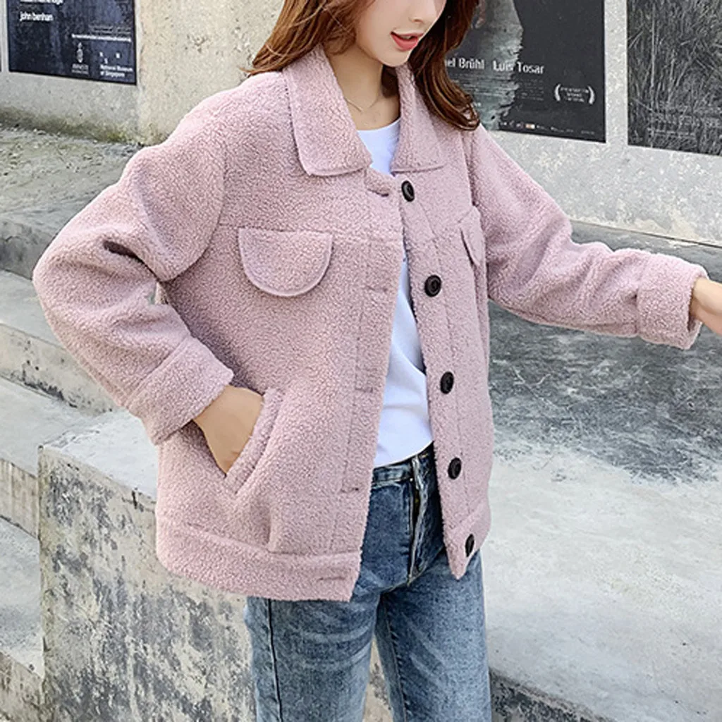 Зимнее женское пальто из искусственного флиса верхняя одежда теплая байкерская