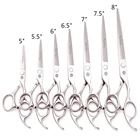 Ножницы для стрижки волос, Профессиональные Парикмахерские ножницы 5, 5,5, 6, 6,5, 7, 7,5, 8 дюймов, фиолетовый дракон 1006