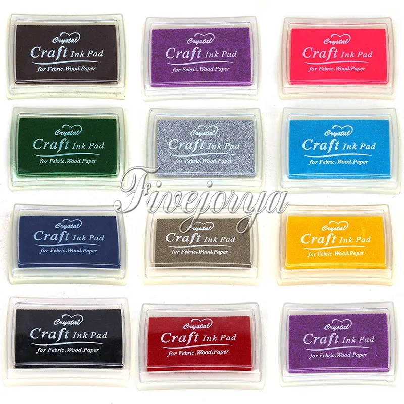 Симпатичные резиновые штампы Крафт чернильные масляный отпечаток пальца бумага