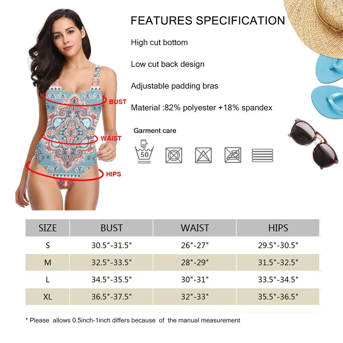 

2020 Sexy One Piece Swimsuit Indian Floral Paisley Ethnic Mandala Women Monokini Swimsuit Bodysuit Bathing Suit Swim Wear