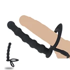 Кольца для пениса с двойным проникновением страпон фаллоимитатор Искусственный Мужской ремень на пенис Анальная пробка эротический Массажер для взрослых секс